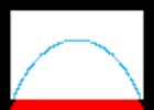 Hole of ellipse divided into two subregions